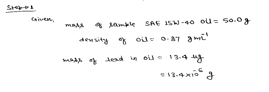 Chemistry homework question answer, step 1, image 1